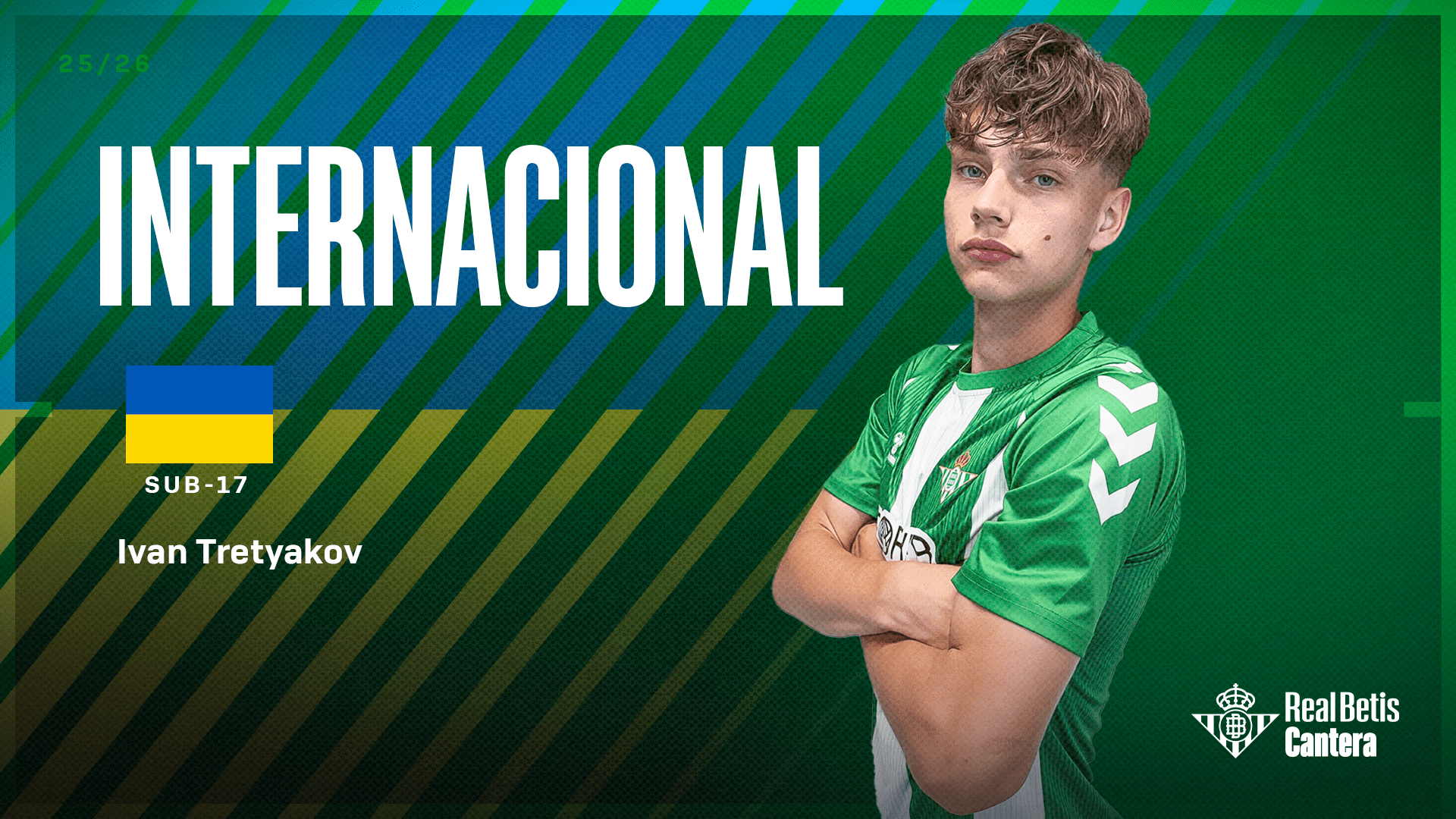 Ivan Tretyakov, convocado por la Selección de Ucrania sub-17