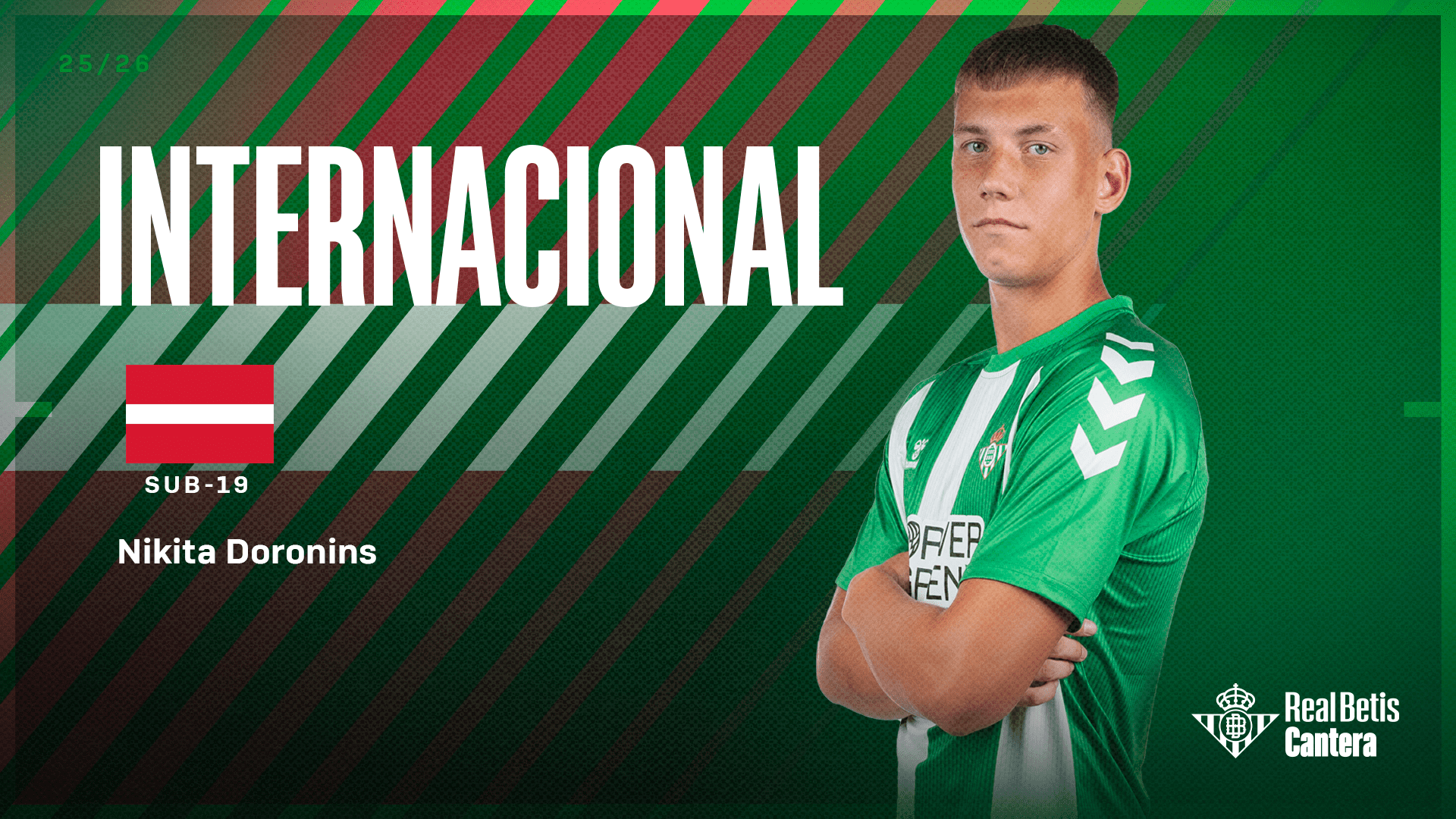 Nikita Doronins, citado con la Selección de Letonia sub-19