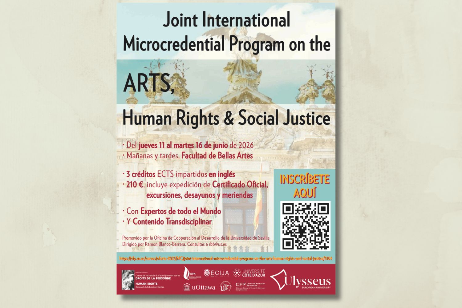 Segunda edición de la Microcredencial sobre Arte, Derechos Humanos y Justicia Social