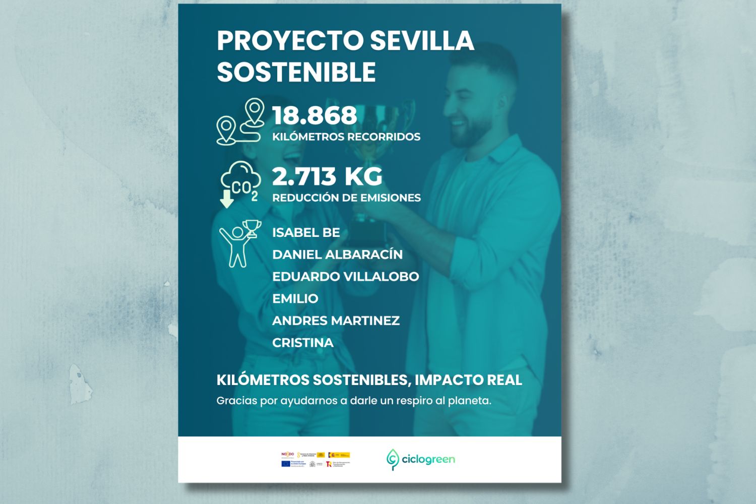 Seis miembros de la US se coronan en el reto nacional más importante de coche compartido