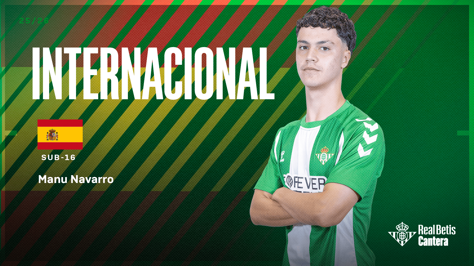 Manu Navarro, convocado por la Selección Española sub-16