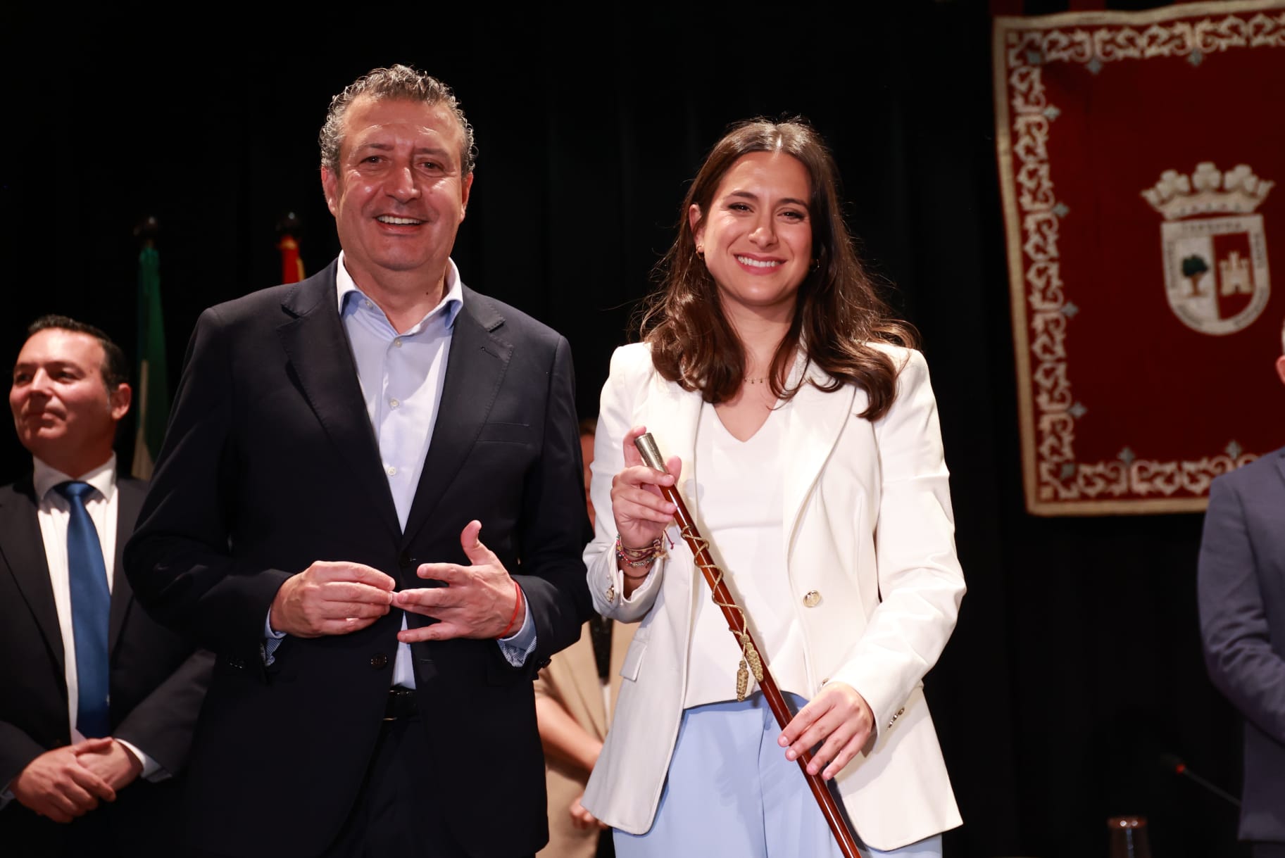 El presidente de Diputación respalda la toma de posesión de María Tenorio como nueva alcaldesa de Gerena