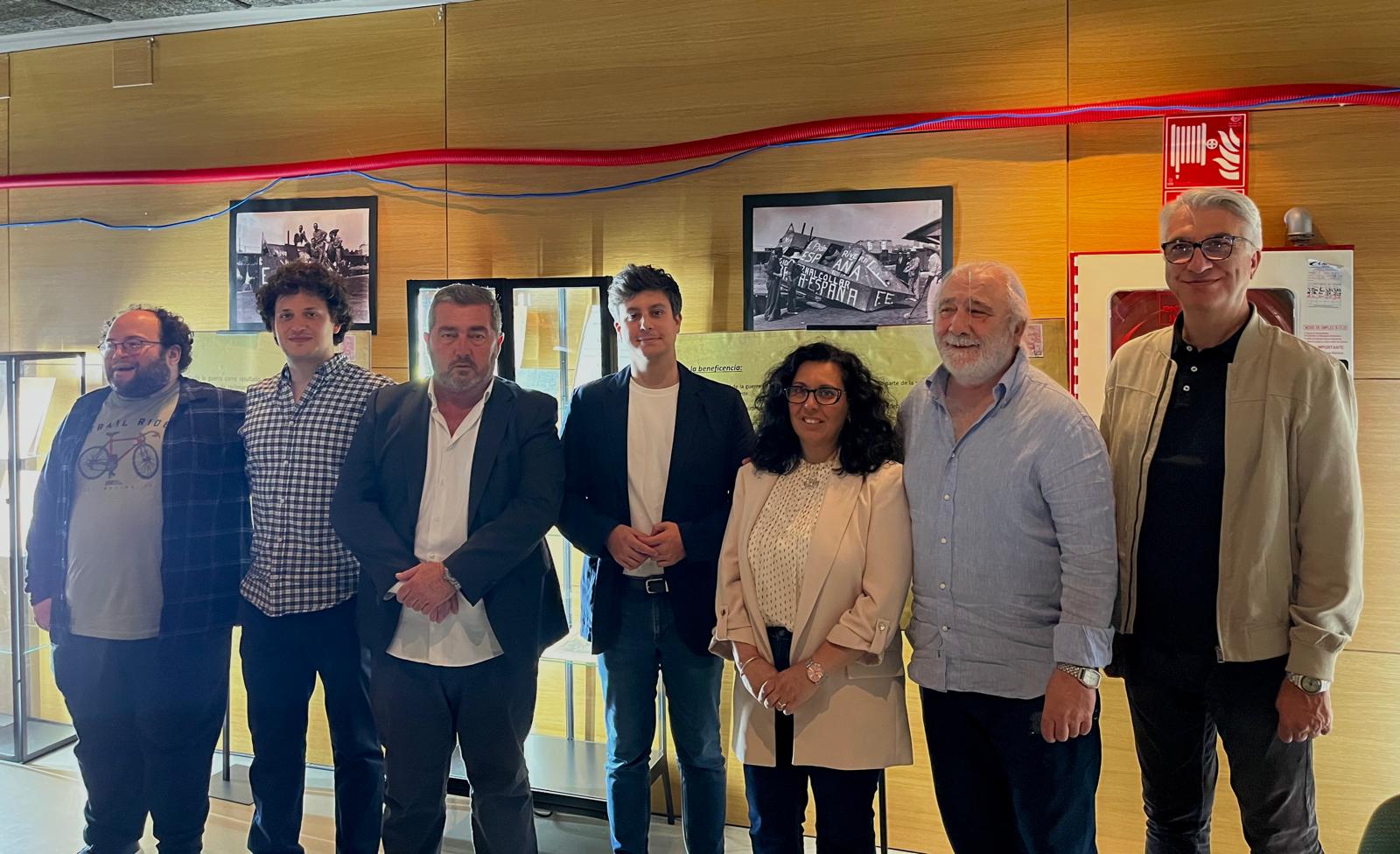 Casimiro Fernández en la apertura al público de la exposición ‘Aznalcóllar en tiempos de la cólera’