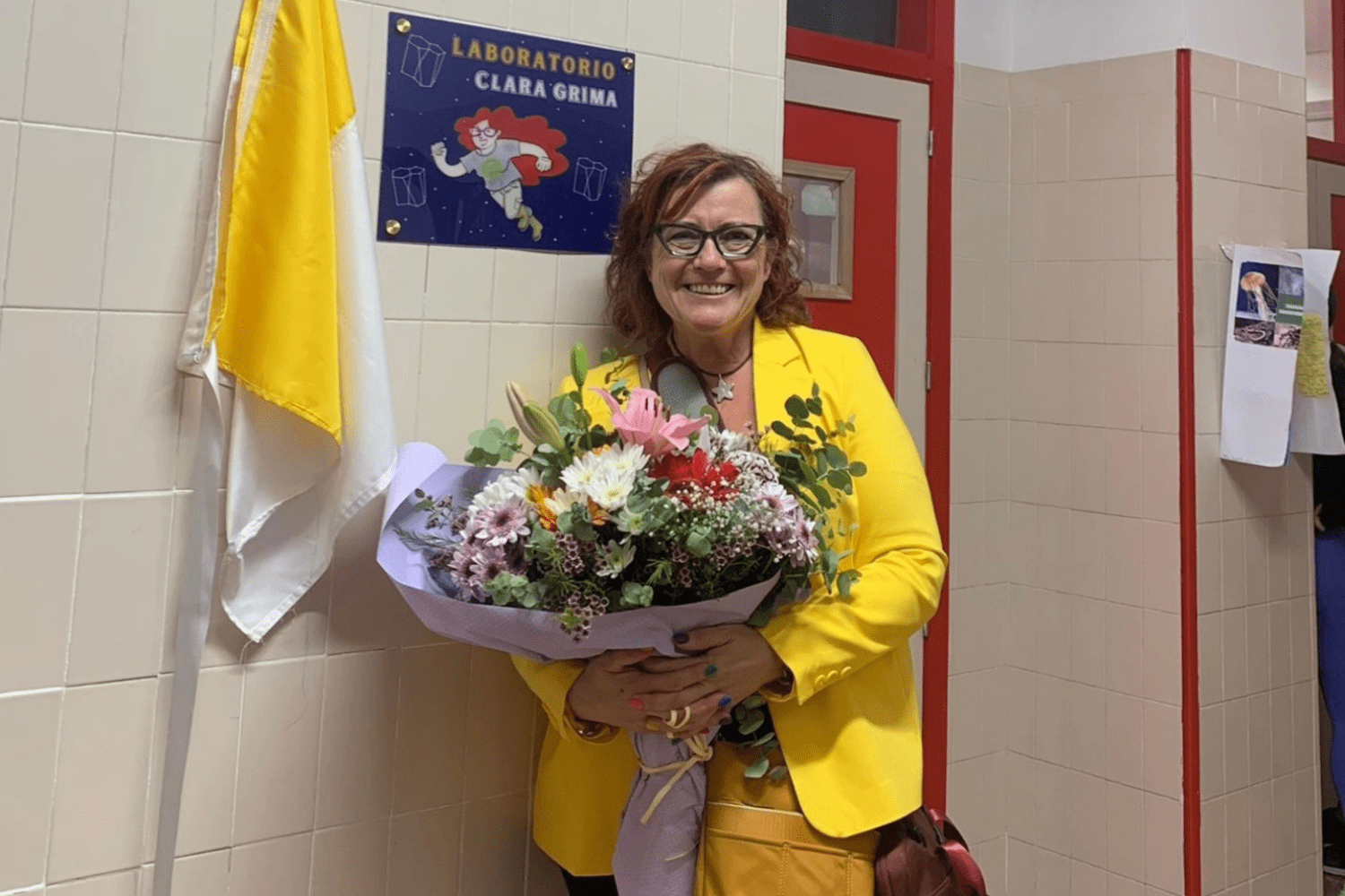 El IES San José de Coria del Río dedica uno de sus laboratorios a la profesora Clara Grima