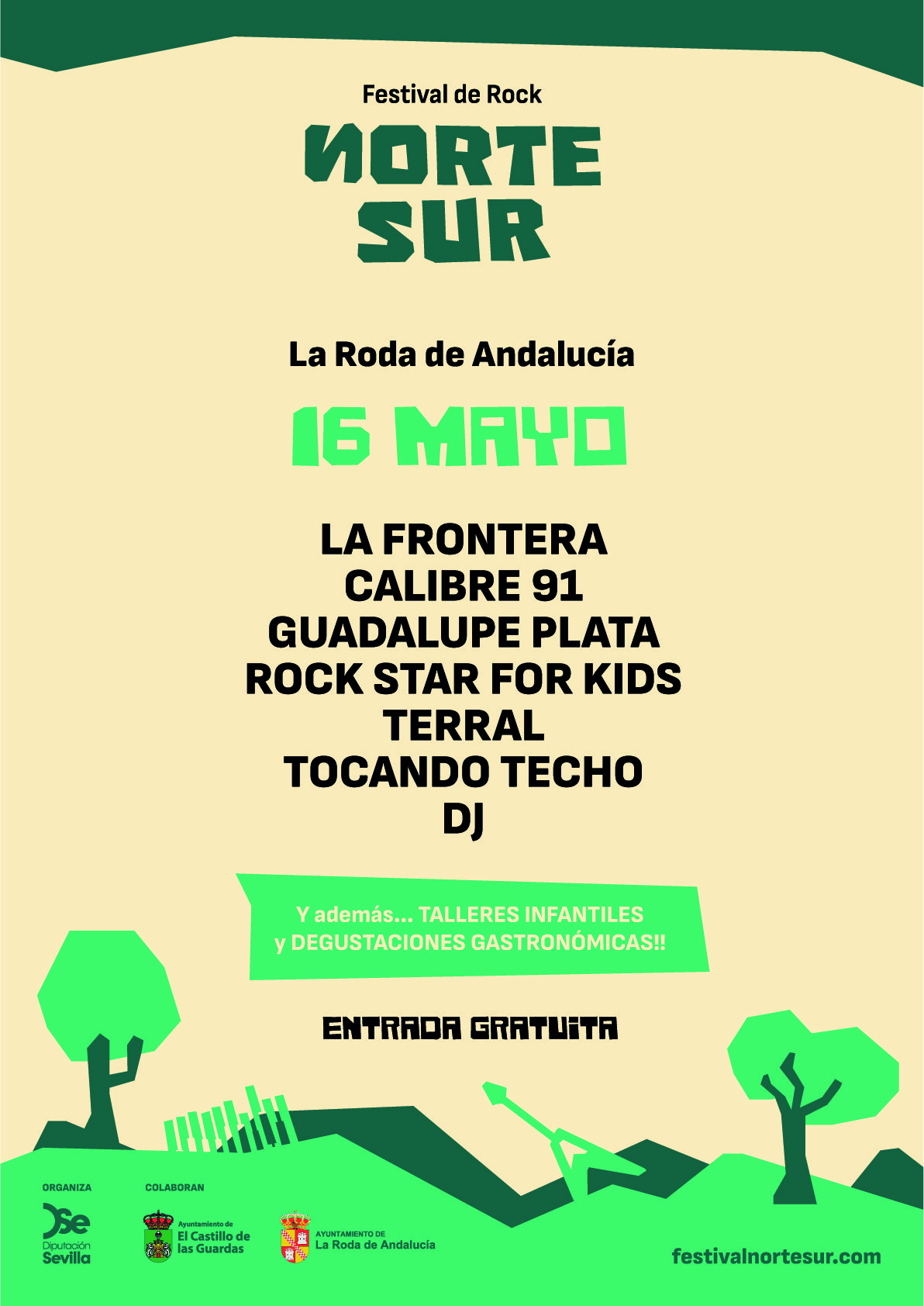 La Roda de Andalucía se convierte en el epicentro de la música y el rock con el arranque del Festival Norte-Sur