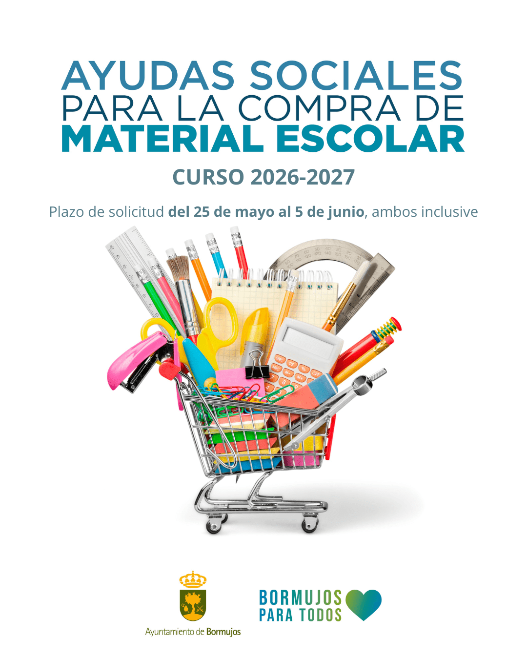AYUDAS PARA MATERIAL ESCOLAR PARA EL CURSO 2026/2027