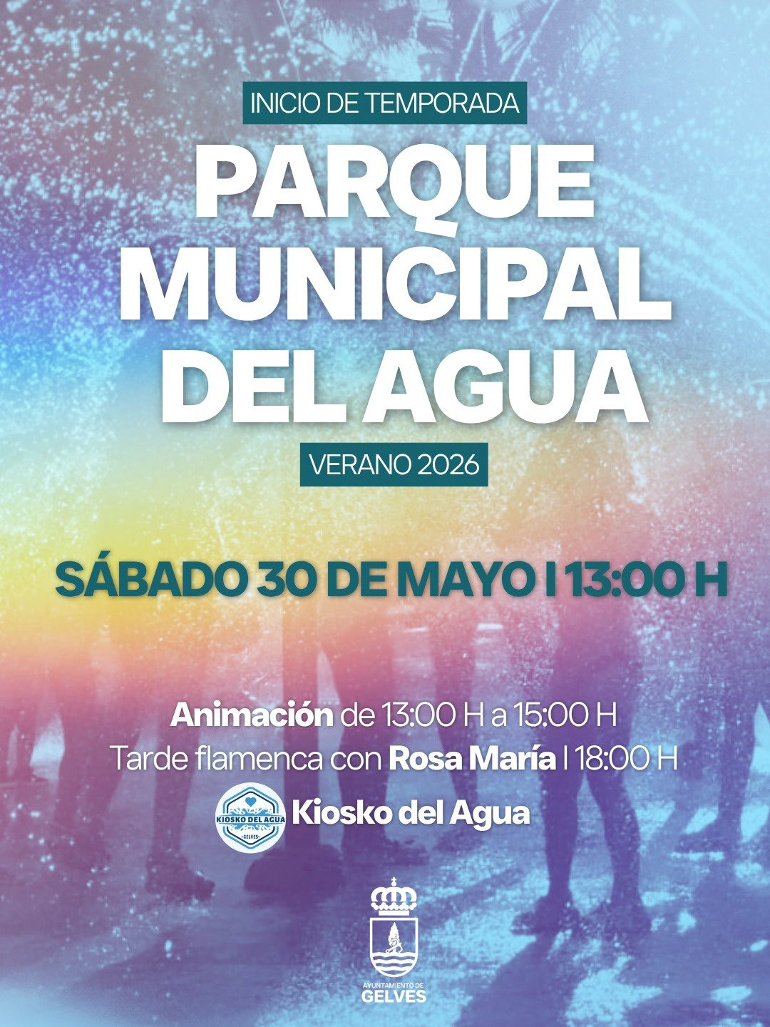 El Parque Municipal del Agua de Gelves abrirá la temporada de verano el próximo sábado 30 de mayo