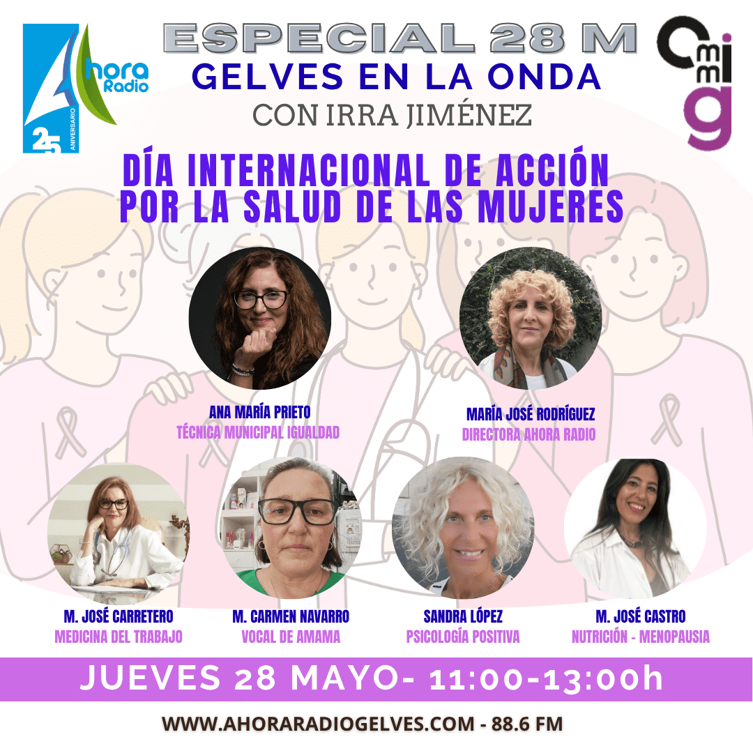 «Gelves en la Onda» dedica un programa especial al Día Internacional de Acción por la Salud de las Mujeres