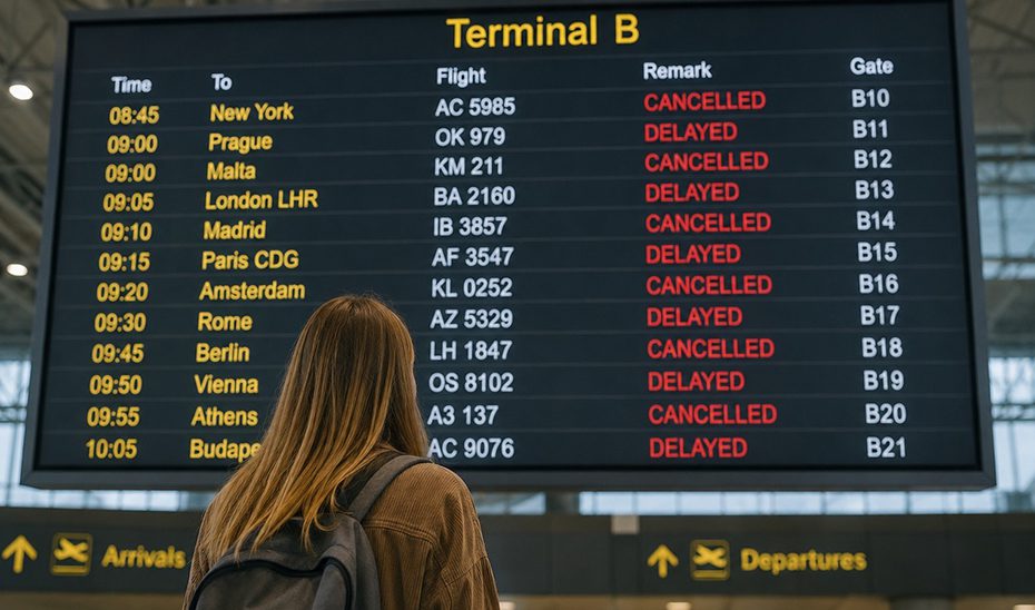Consumo recuerda que las compañías aéreas deben prestar asistencia gratuita ante retrasos en los vuelos