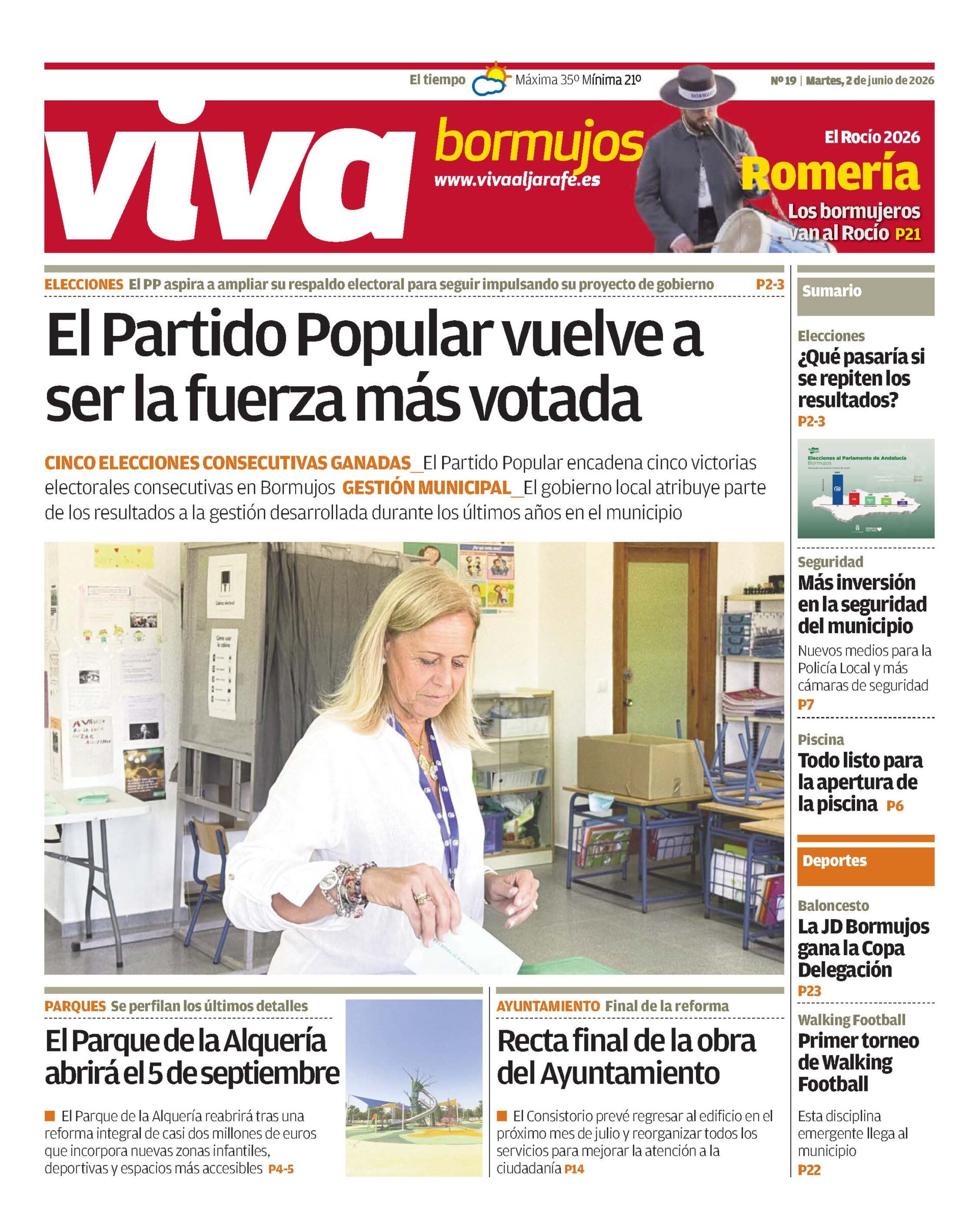 YA ESTÁ DISPONIBLE EL PERIÓDICO VIVA BORMUJOS DEL MES DE JUNIO