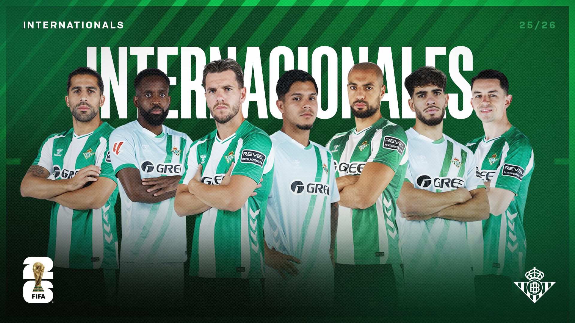 Siete jugadores del Real Betis jugarán la Copa del Mundo de la FIFA 2026