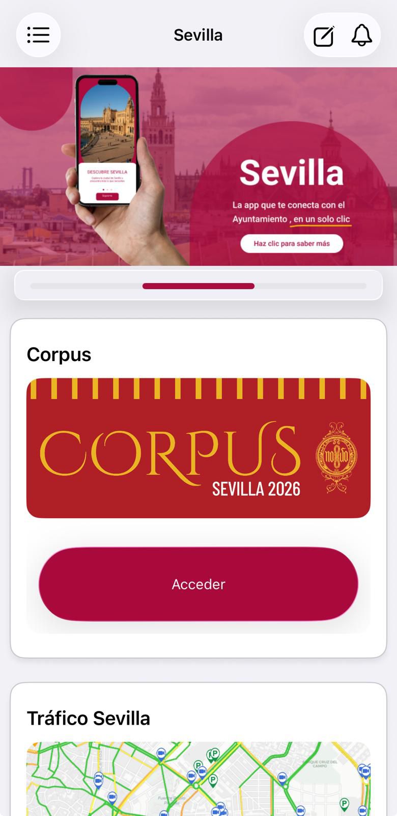 La app Sevilla se estrena en el Corpus 2026: todos los pasos estarán geolocalizados en directo durante la procesión