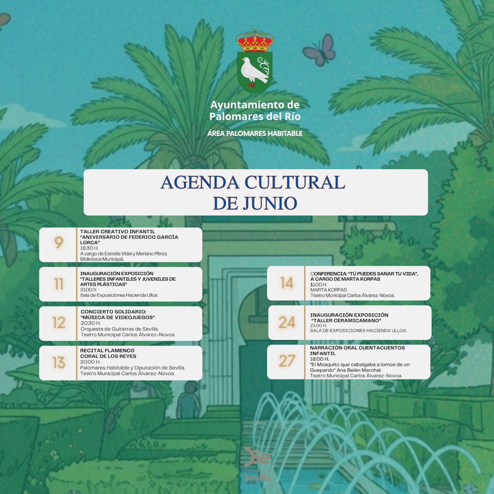 ¡Cultura en el mes de junio en Palomares del Río!