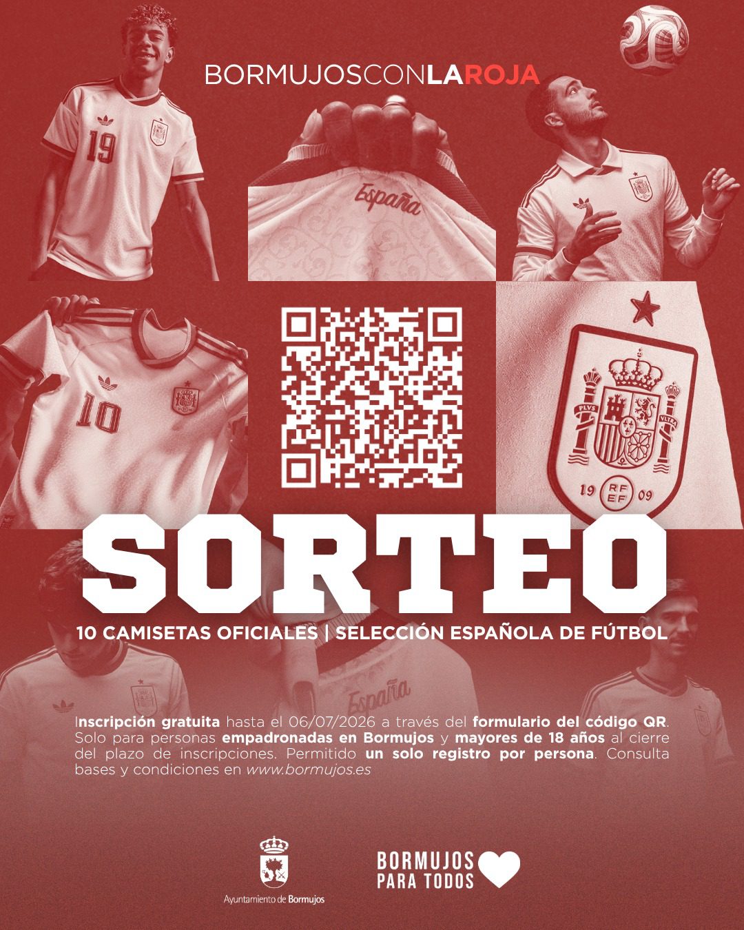 SORTEO DE CAMISETAS DE LA SELECCIÓN ESPAÑOLA