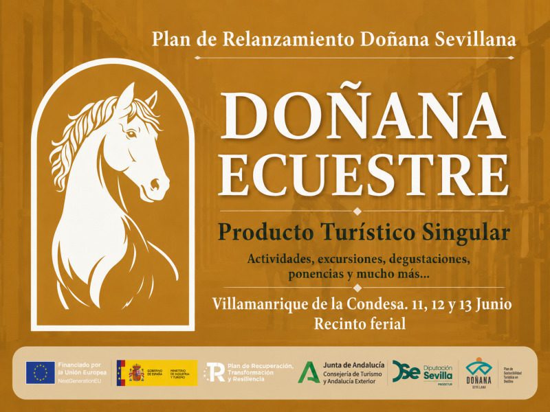 Villamanrique de la Condesa acoge del 11 al 13 de junio la feria ‘Doñana Ecuestre’, que unirá el mundo del caballo y el turismo sostenible