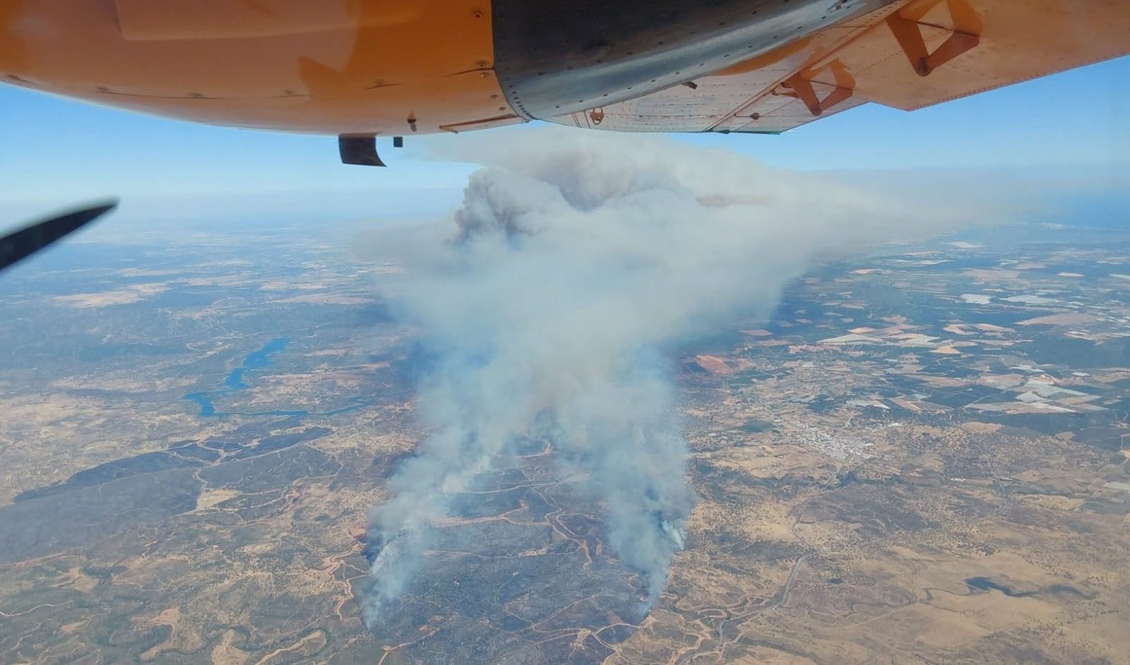Elevado el Plan Infoca a fase de emergencia por incendio forestal en Villanueva de los Castillejos