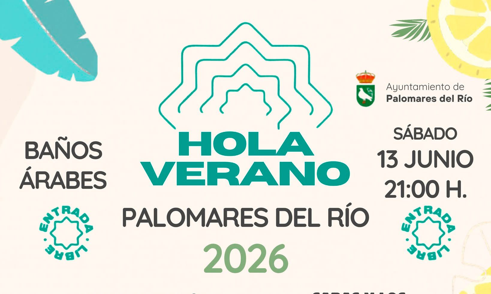 Programación especial de verano con música y espectáculos en Palomares del Río