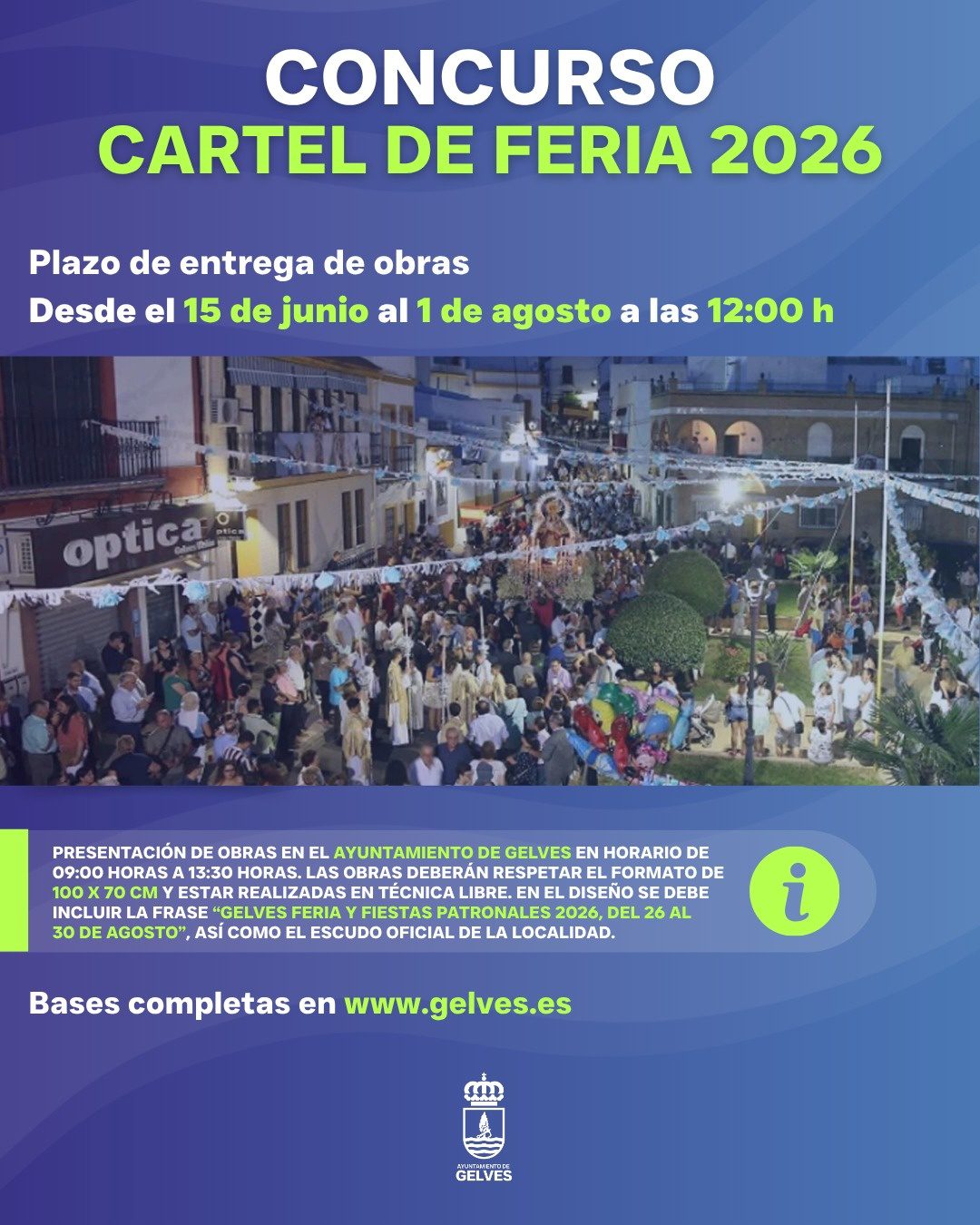 Concurso para la elección del cartel de la Feria y Fiestas Patronales de Gelves 2026