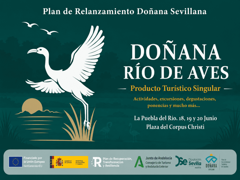 La Puebla del Río acoge la feria ‘Doñana Río de Aves’, broche final del Plan ‘Doñana Sevillana 2026’ de la Diputación