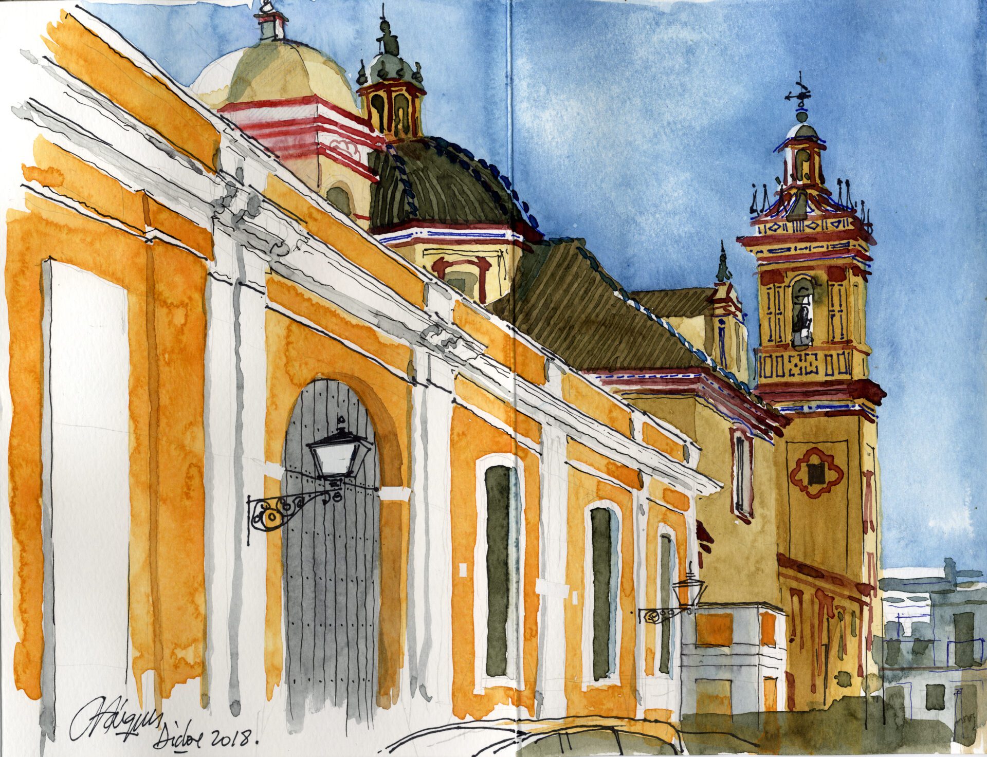 Un nuevo libro de dibujos recorre el paisaje arquitectónico de Sevilla