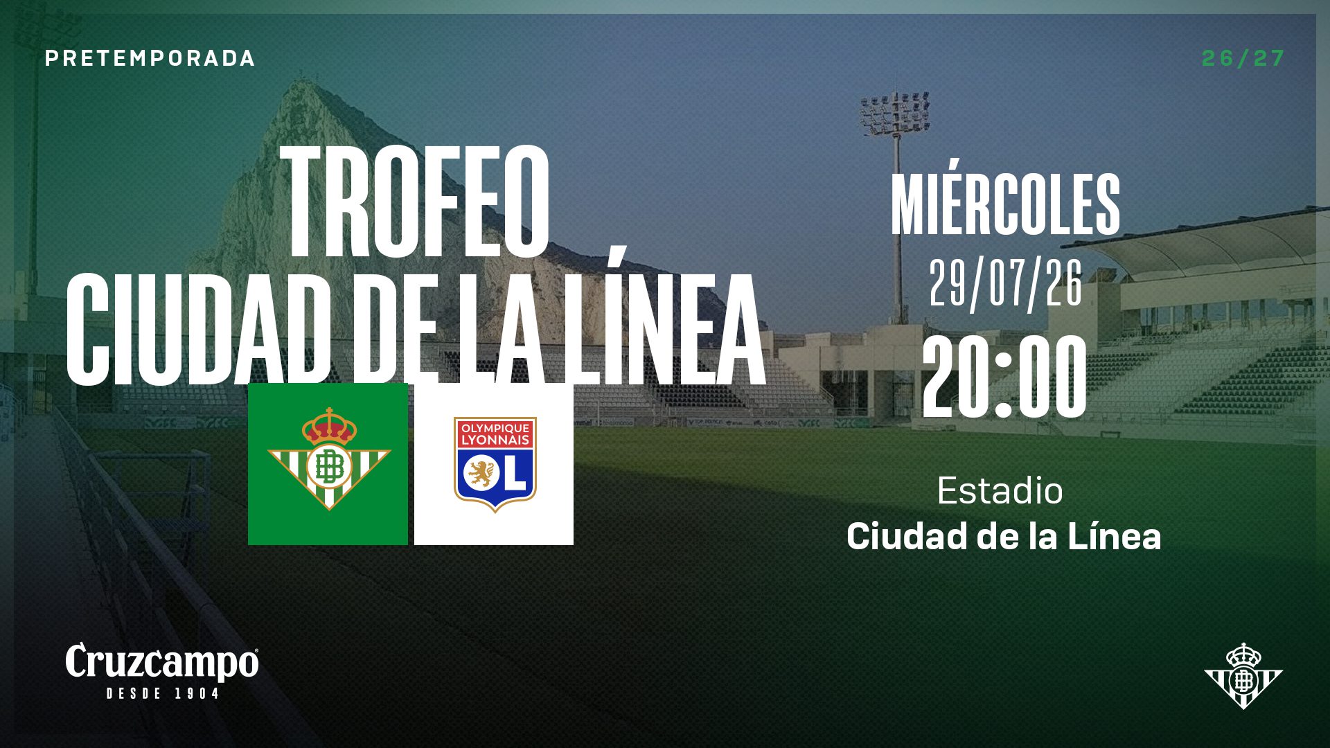 Real Betis y Olympique de Lyon disputan el trofeo ‘Ciudad de La Línea’
