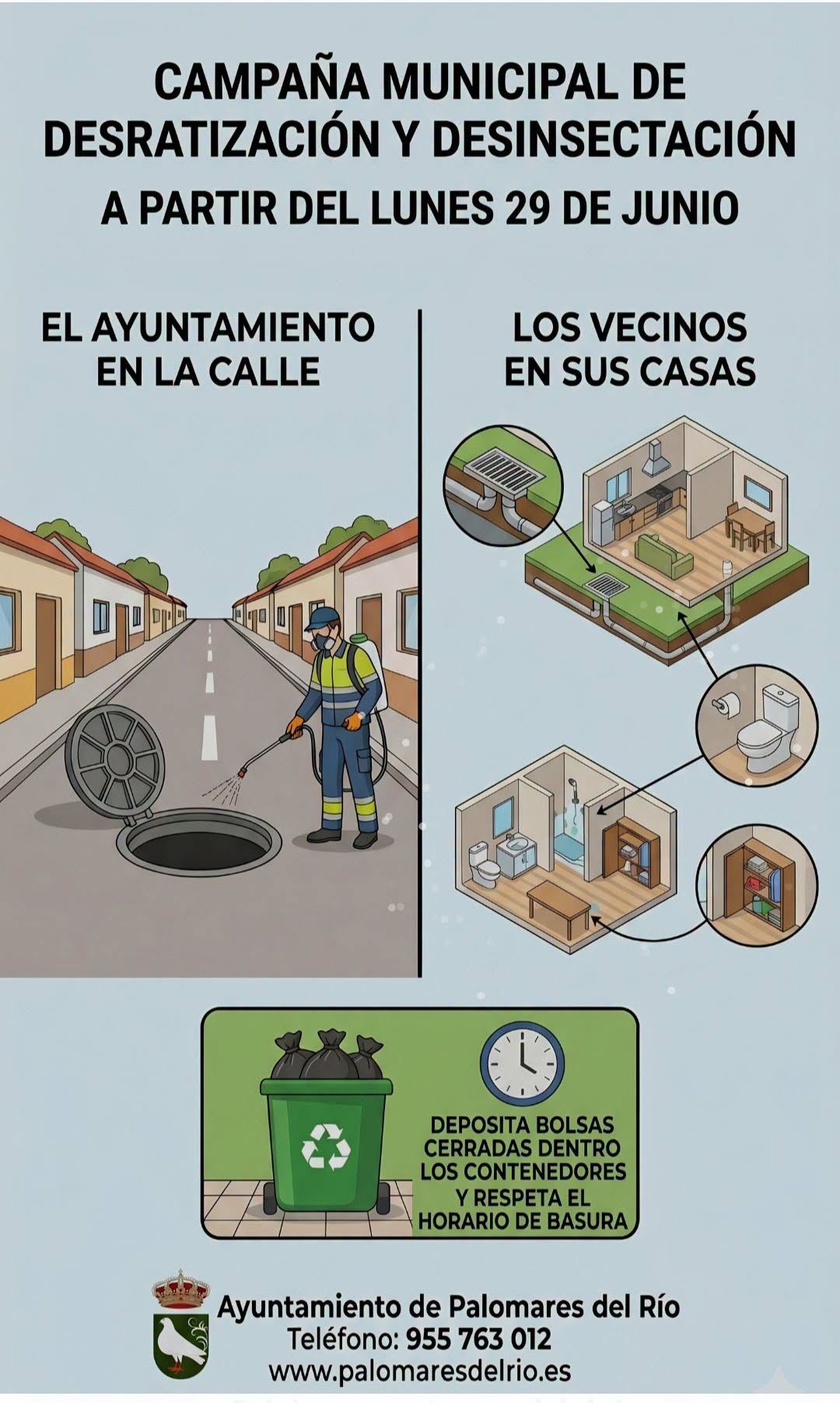 Campaña municipal de #desratización y #desinsectación