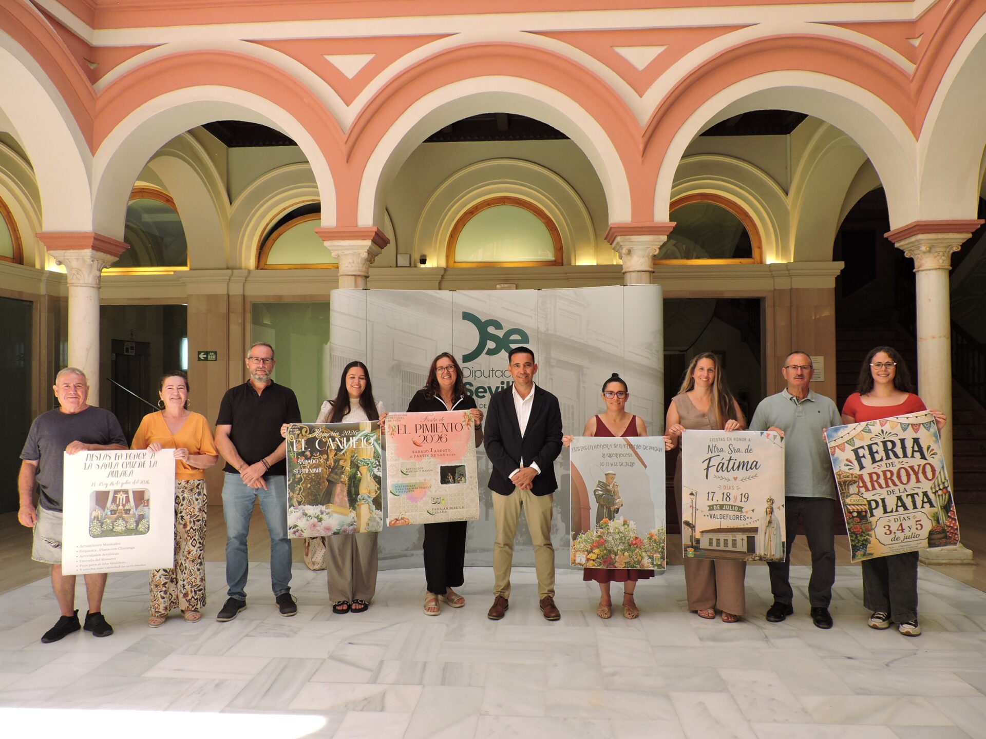 El Castillo de las Guardas presenta el cartel y programación de las festividades del verano en cinco de su pedanías