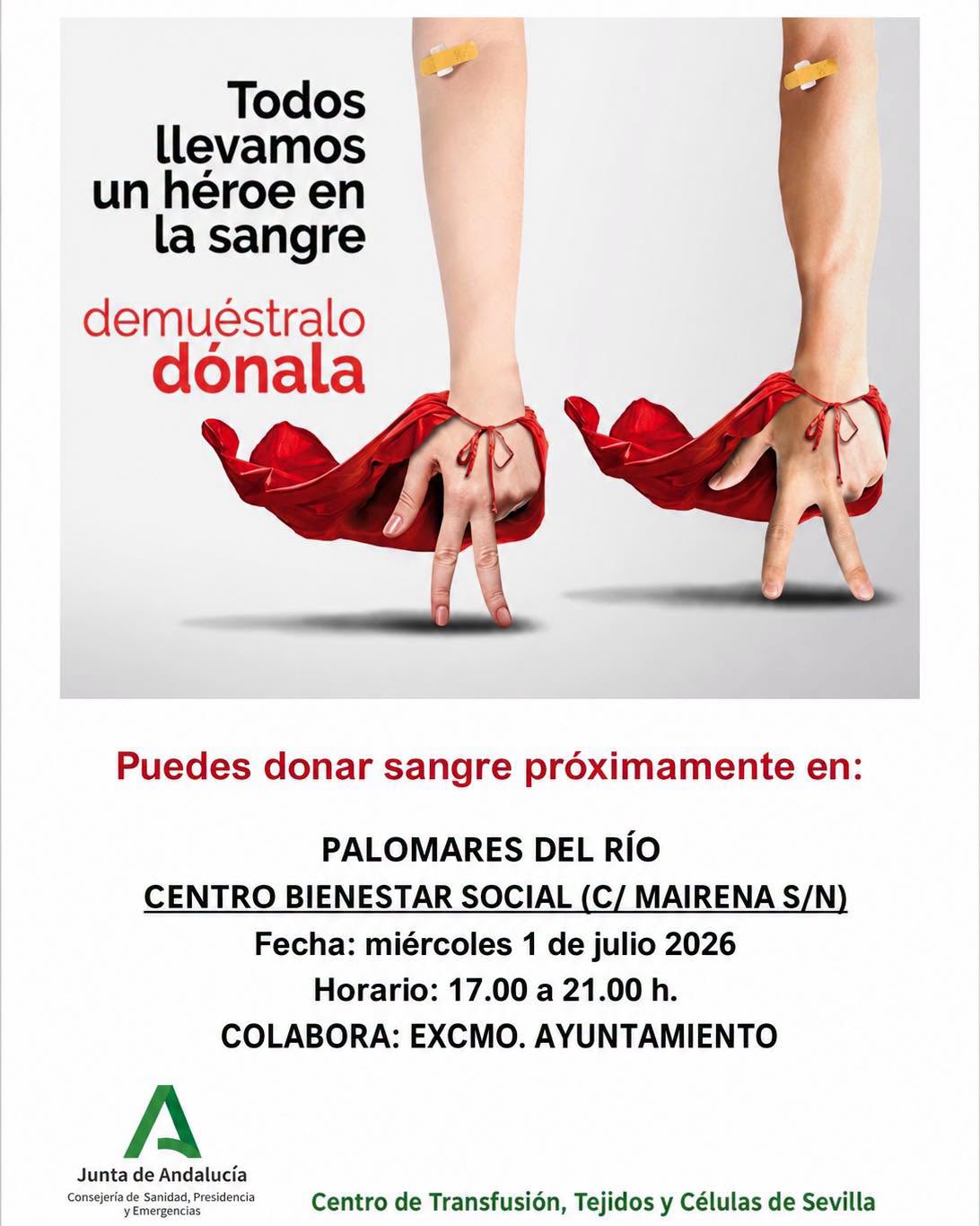 Donar sangre es regalar vida