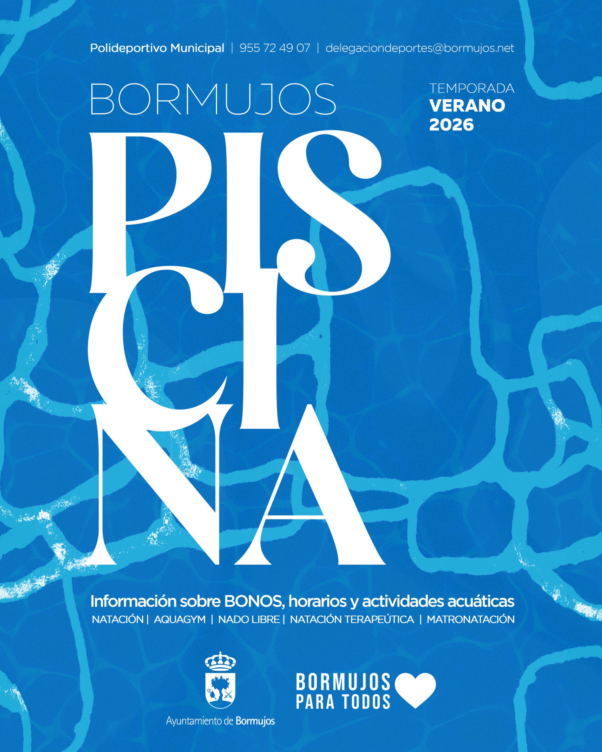 ABRIMOS LA PISCINA EL 1 DE JULIO