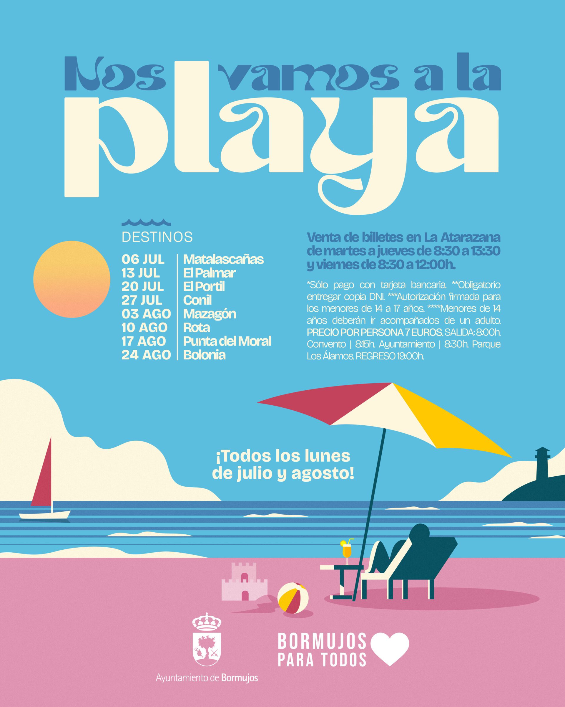 NOS VAMOS A LA PLAYA TODOS LOS LUNES