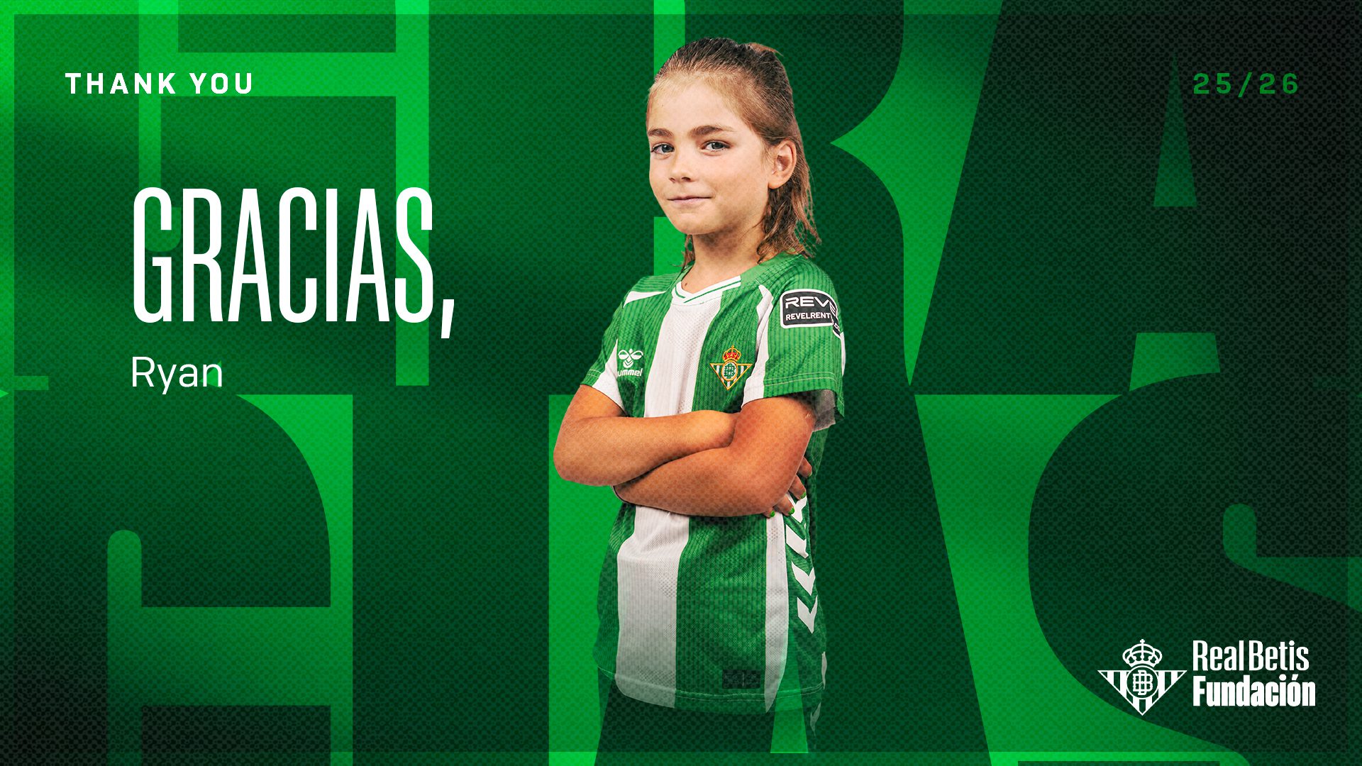 Ryan cierra su temporada como Fichaje Estrella de la Fundación Real Betis Balompié: un ejemplo de superación que ha dado visibilidad a la diabetes tipo 1