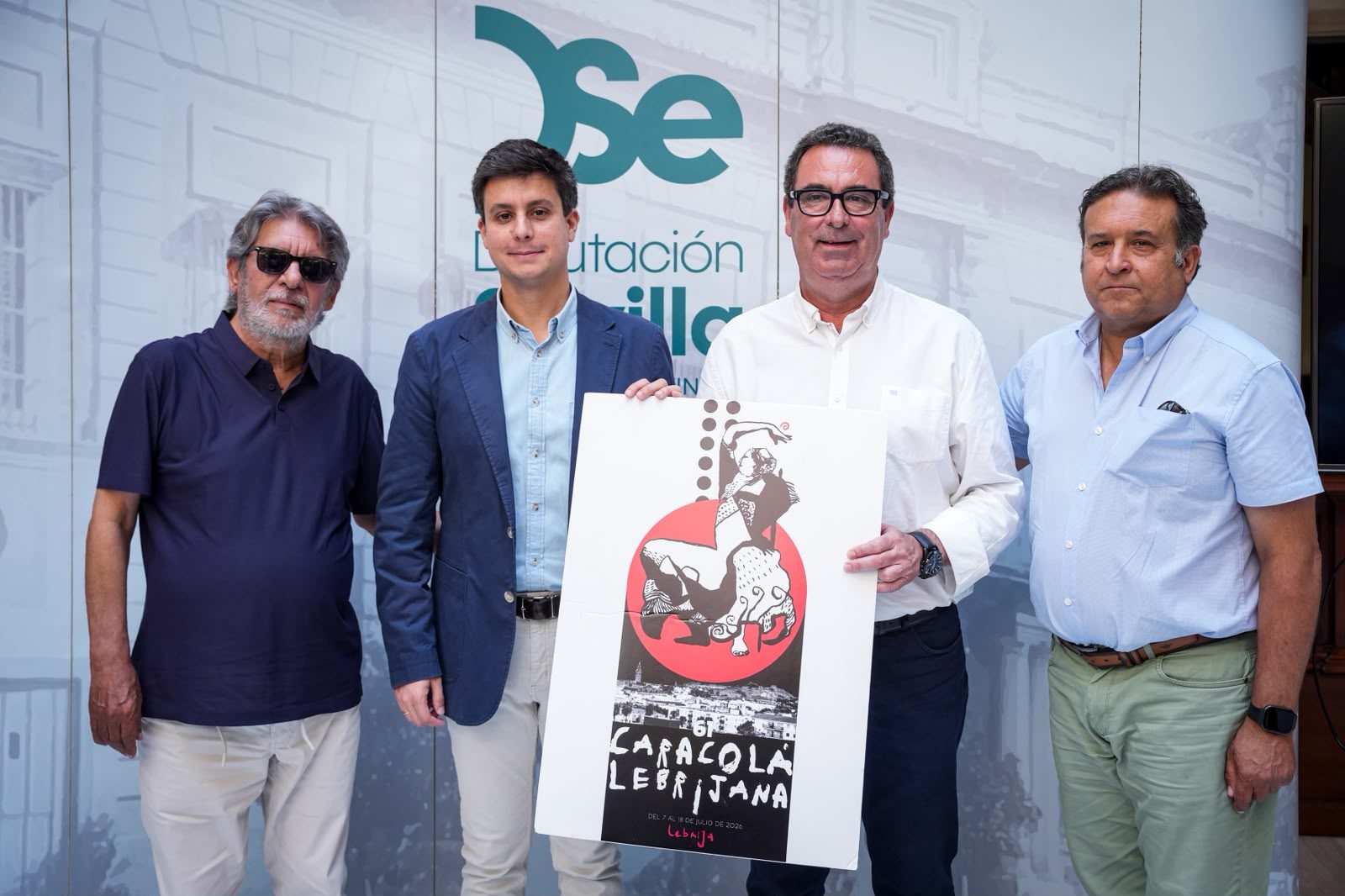 La Casa de la Provincia acoge la presentación de la 61º Caracola Lebrijana consolidando el firme compromiso de la Diputación con el festival