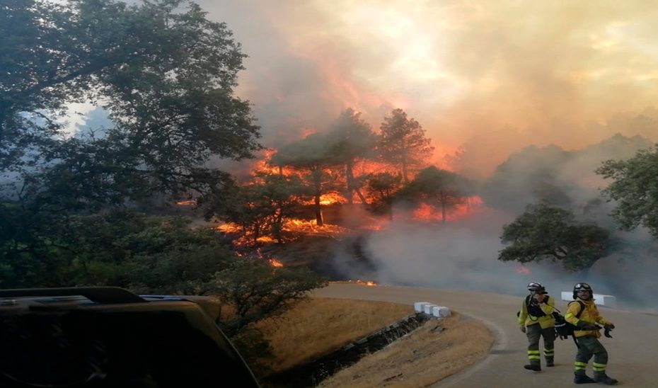 La Junta eleva el Plan Infoca a fase de emergencia por un incendio en Santa Elena