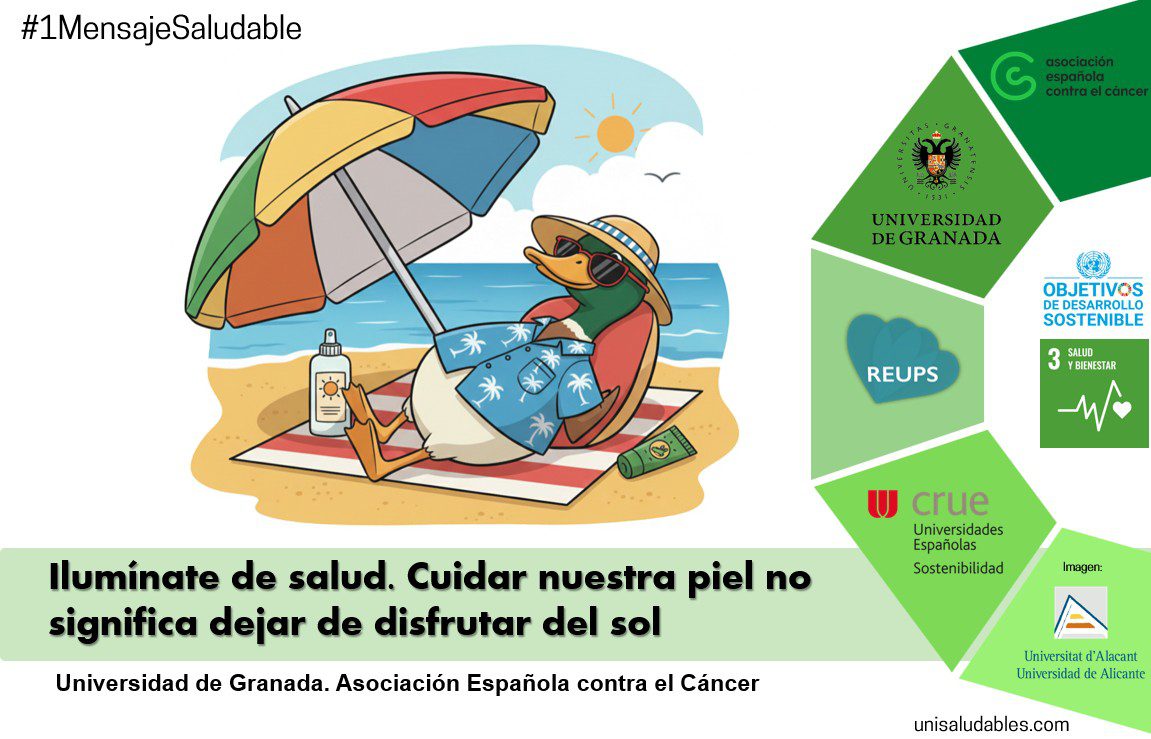 La prevención ante la radiación solar centra el mensaje saludable del mes de julio