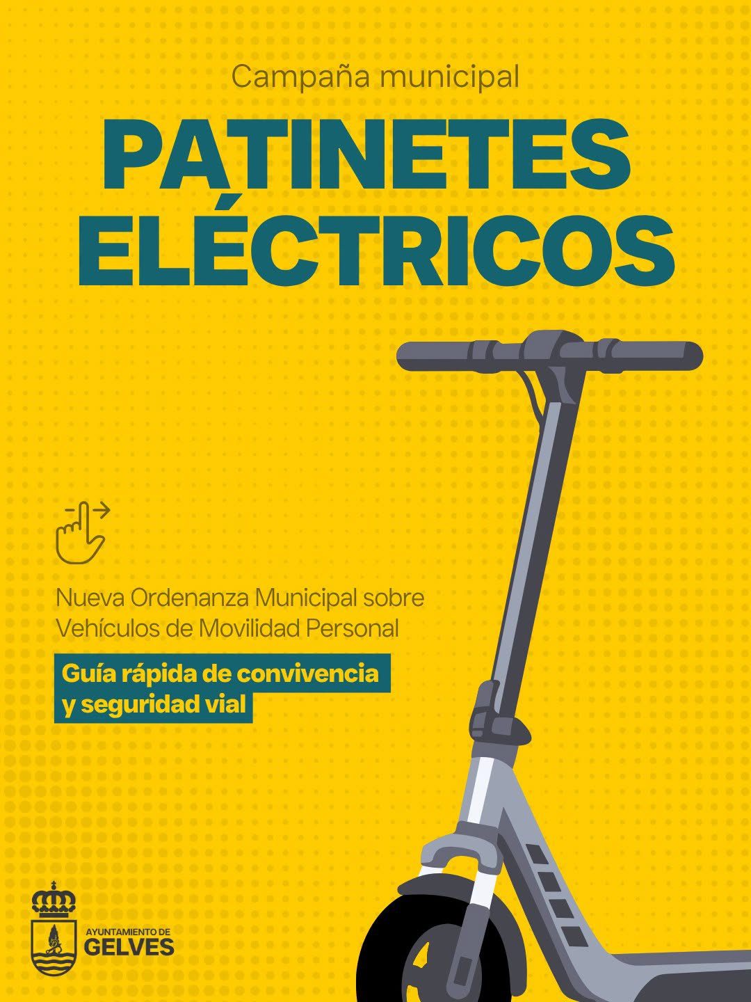 El Ayuntamiento de Gelves publica una guía rápida para promover el uso seguro de los Vehículos de Movilidad Personal