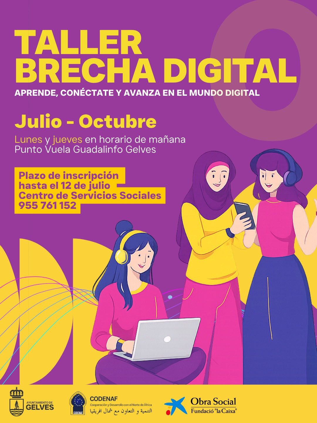 Gelves abre el plazo de inscripción para la segunda edición del taller de inclusión digital dirigido a mujeres migrantes