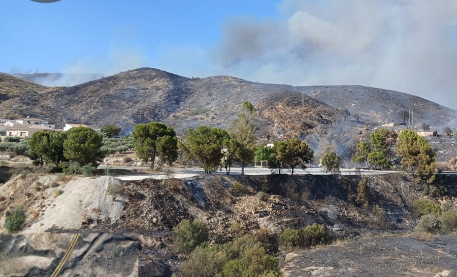 La Junta eleva el Plan Infoca a fase de emergencia, situación operativa 1, por un incendio en Los Gallardos