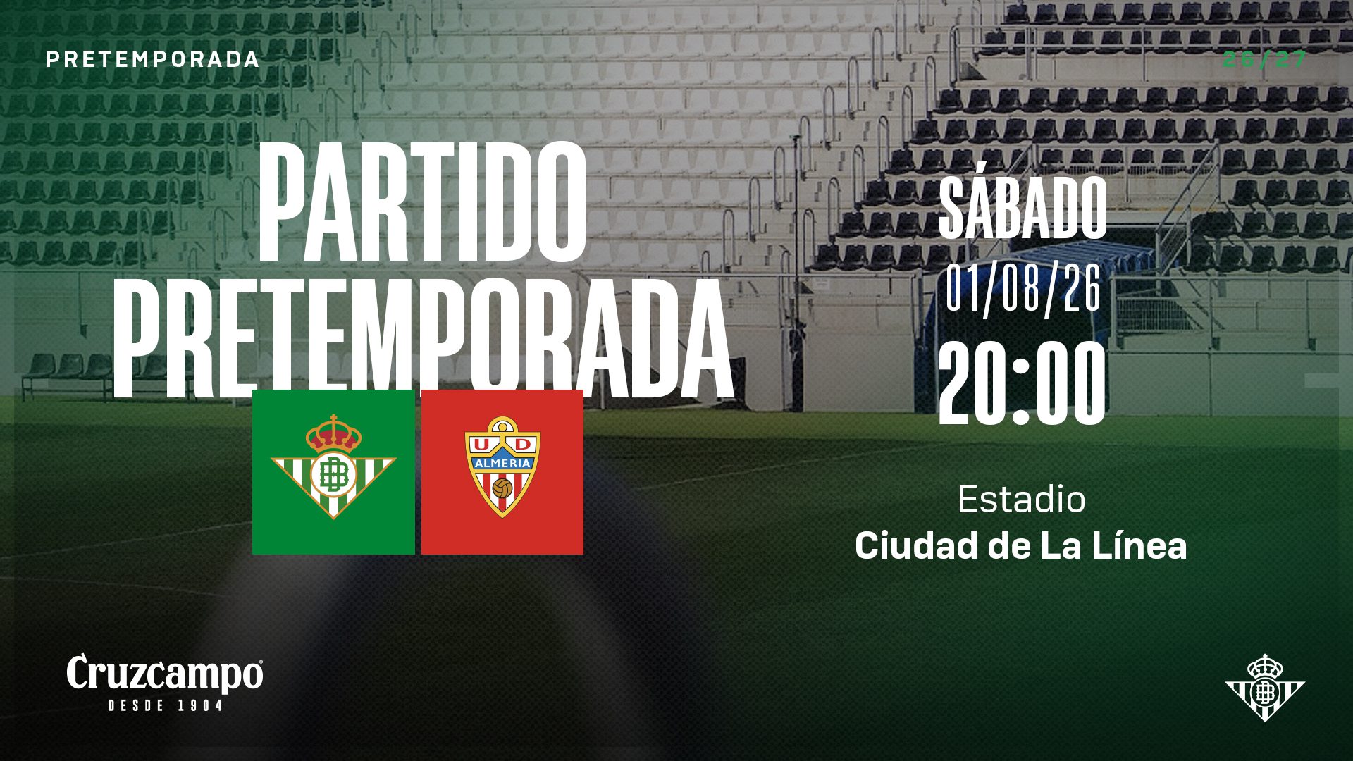 El Real Betis se medirá a la UD Almería el 1 de agosto