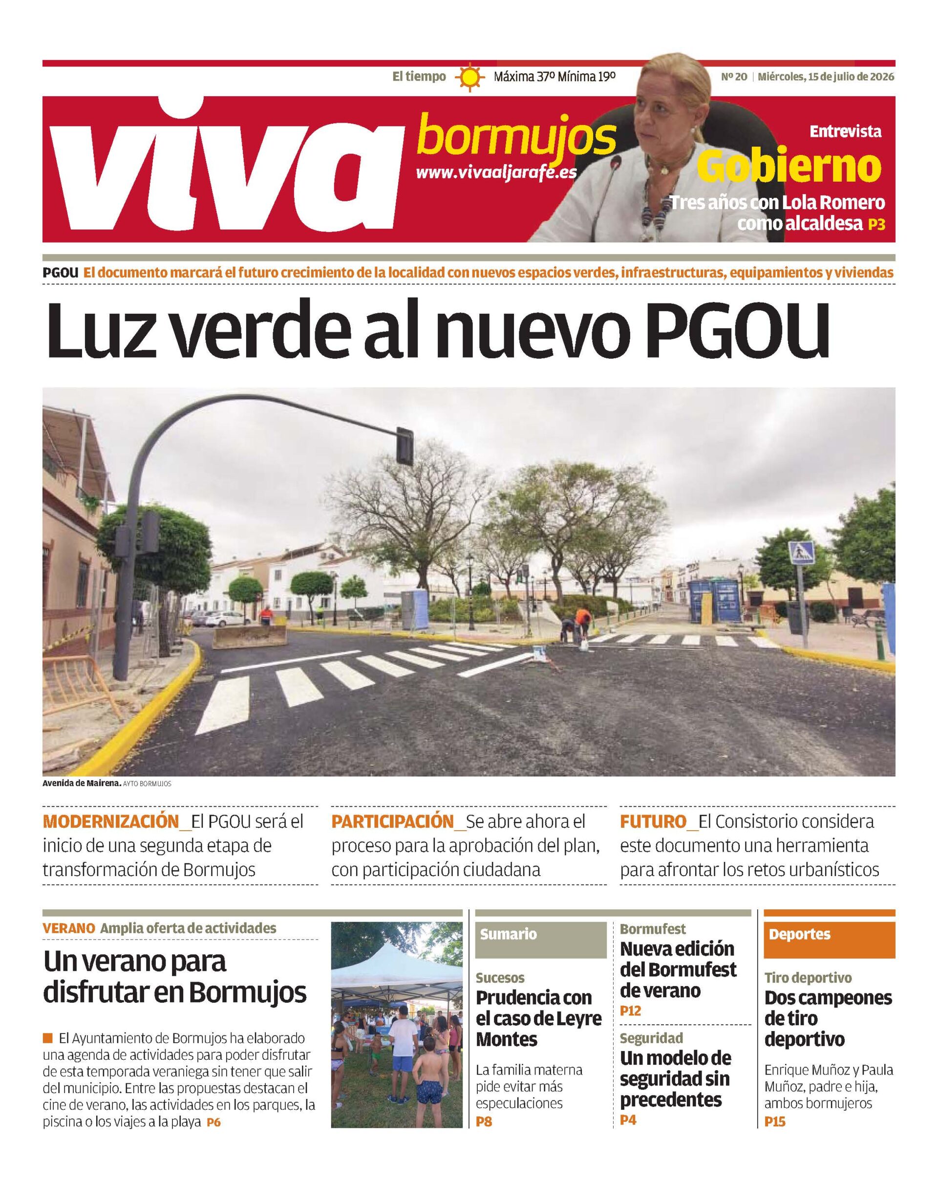 YA ESTÁ DISPONIBLE EL PERIÓDICO VIVA BORMUJOS DEL MES DE JULIO