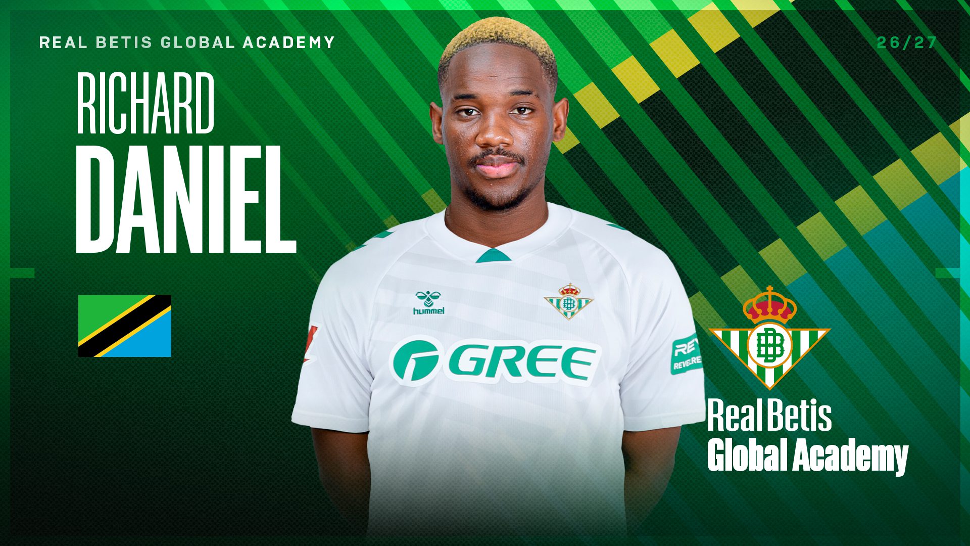 Richard Daniel se incorpora al Real Betis Global Academy para continuar su proyección internacional