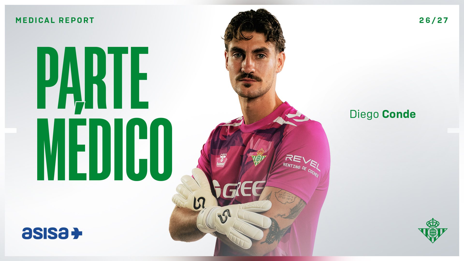Diego Conde sufre una luxación en el hombro izquierdo