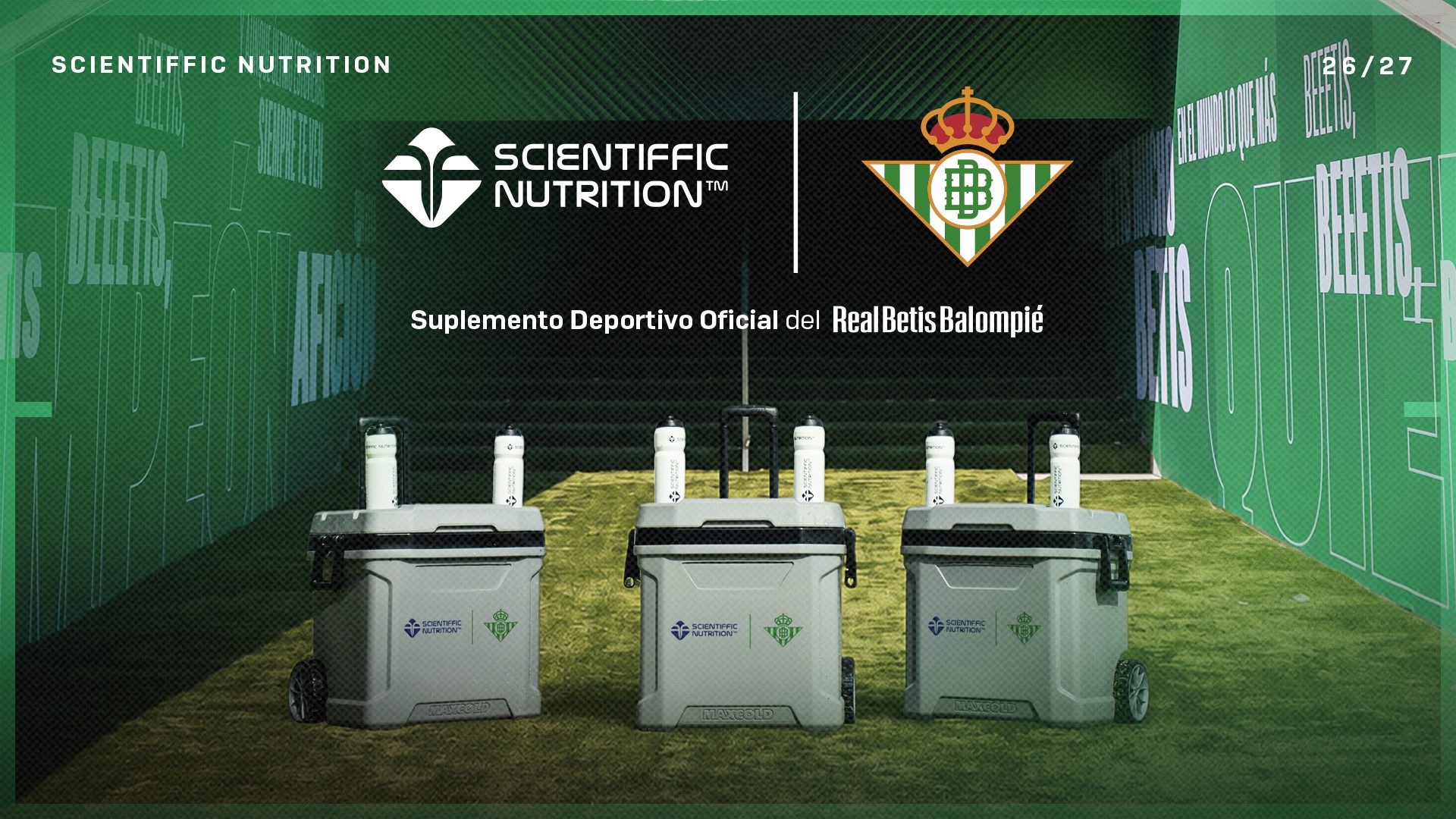 El Real Betis y Scientiffic Nutrition amplían su acuerdo hasta 2029