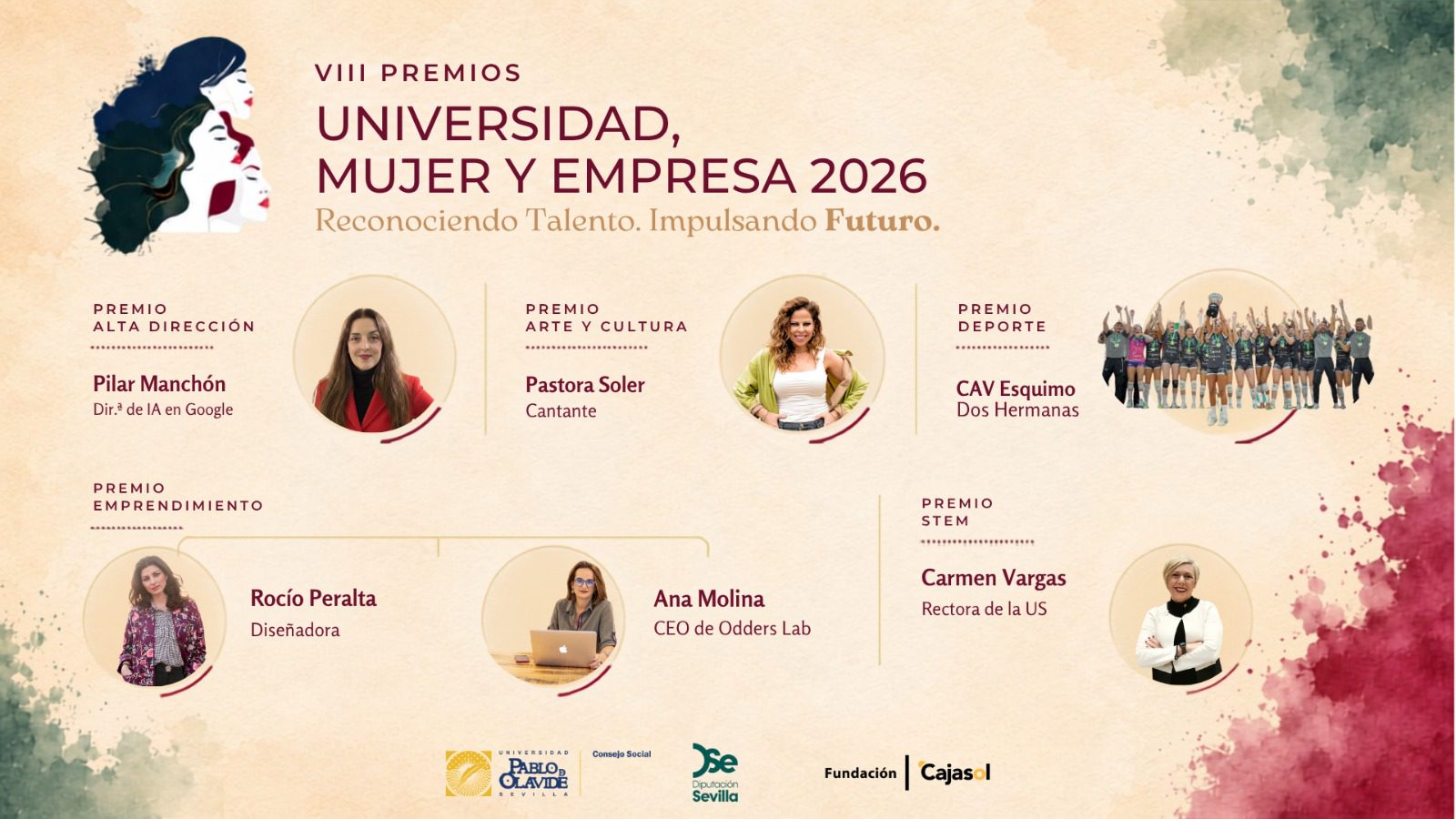 Los VIII Premios Universidad, Mujer y Empresa reconocen seis referentes del talento femenino sevillano
