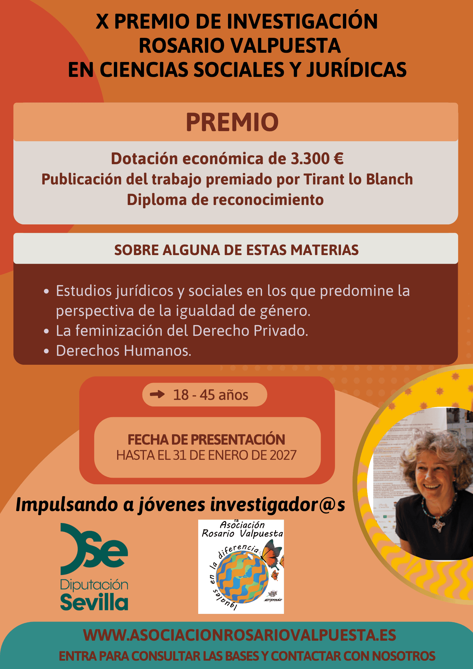X Premio de Investigación Rosario Valpuesta: abierta la convocatoria para la recepción de originales hasta el próximo 31 de enero