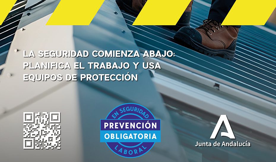 La Junta lanza una campaña para prevenir las caídas en altura desde cubiertas ligeras