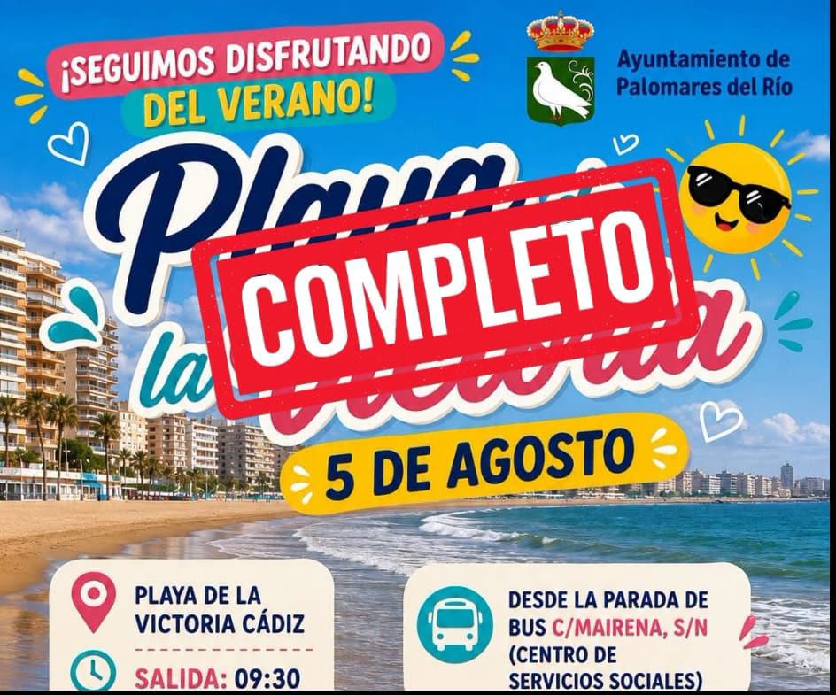 Completadas todas las plazas para la salida a la playa de La Victoria