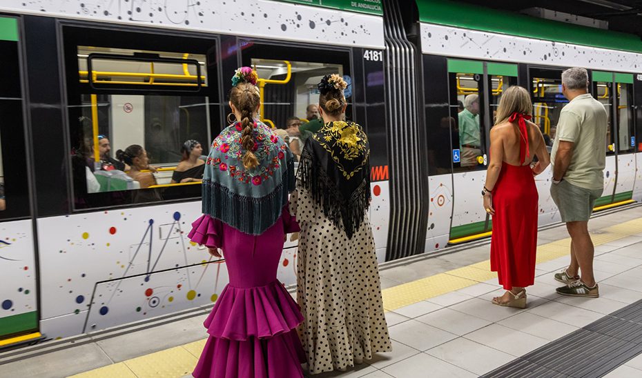 Metro de Málaga amplía sus horarios y refuerza la seguridad durante los días de Feria