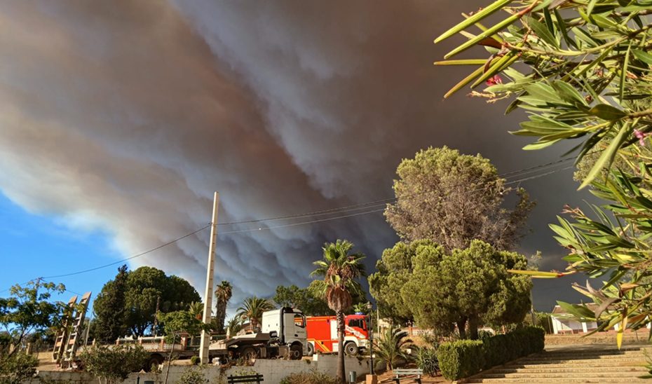 La Junta eleva a situación operativa 2 el Plan Infoca ante la evolución del incendio de Niebla