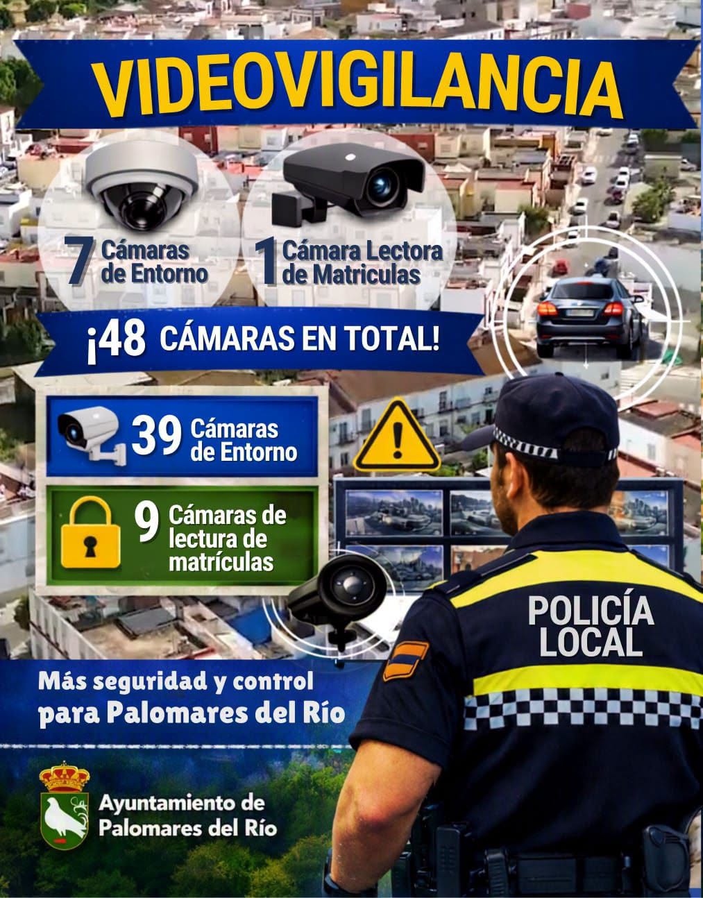 En Palomares del Río ampliamos el sistema municipal de videovigilancia
