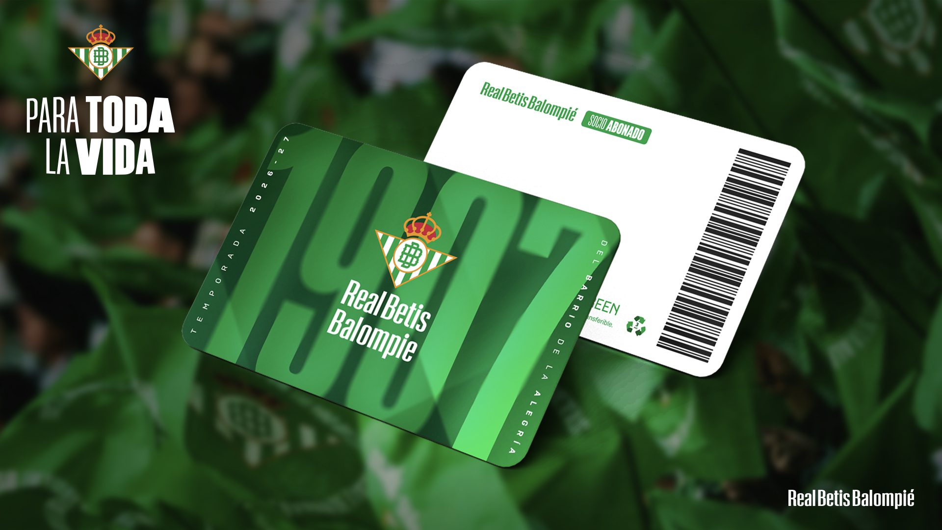 El Real Betis actualiza los servicios del abono para la temporada 2026/27